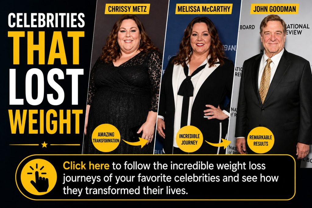 These Celebrity Weight Loss Transformations Are Genuinely Hard to Believe