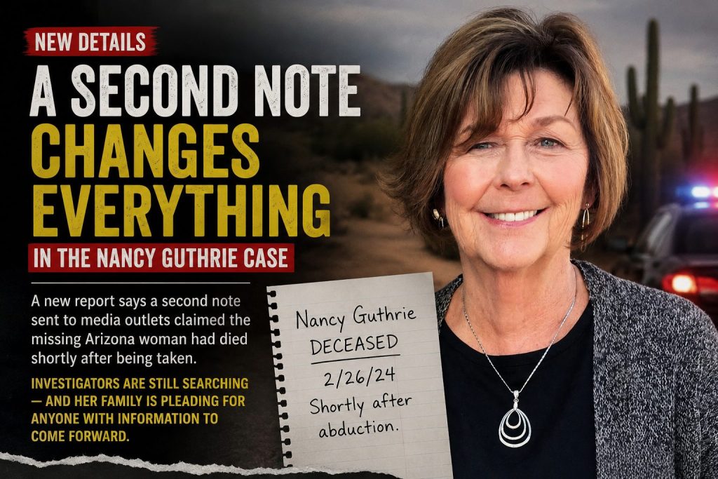 A Second Note Changed Everything in the Nancy Guthrie Case