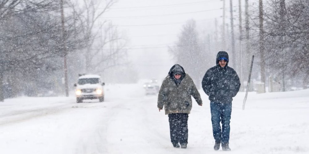 Winter Storm In USA