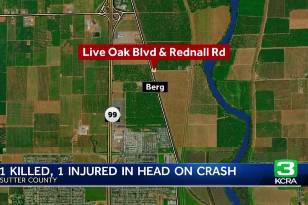 1 dead, 1 injured after head-on vehicle crash in Sutter County