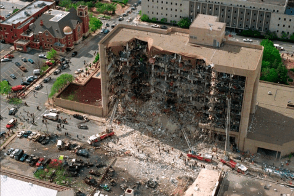AP Was There: A truck bomb rips through a federal building in Oklahoma City in 1995
