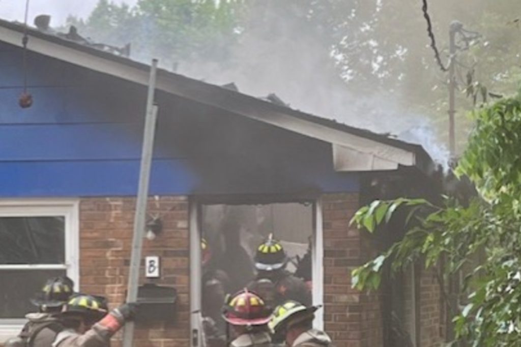 Fire at duplex in Durham displaces 2 families, department says