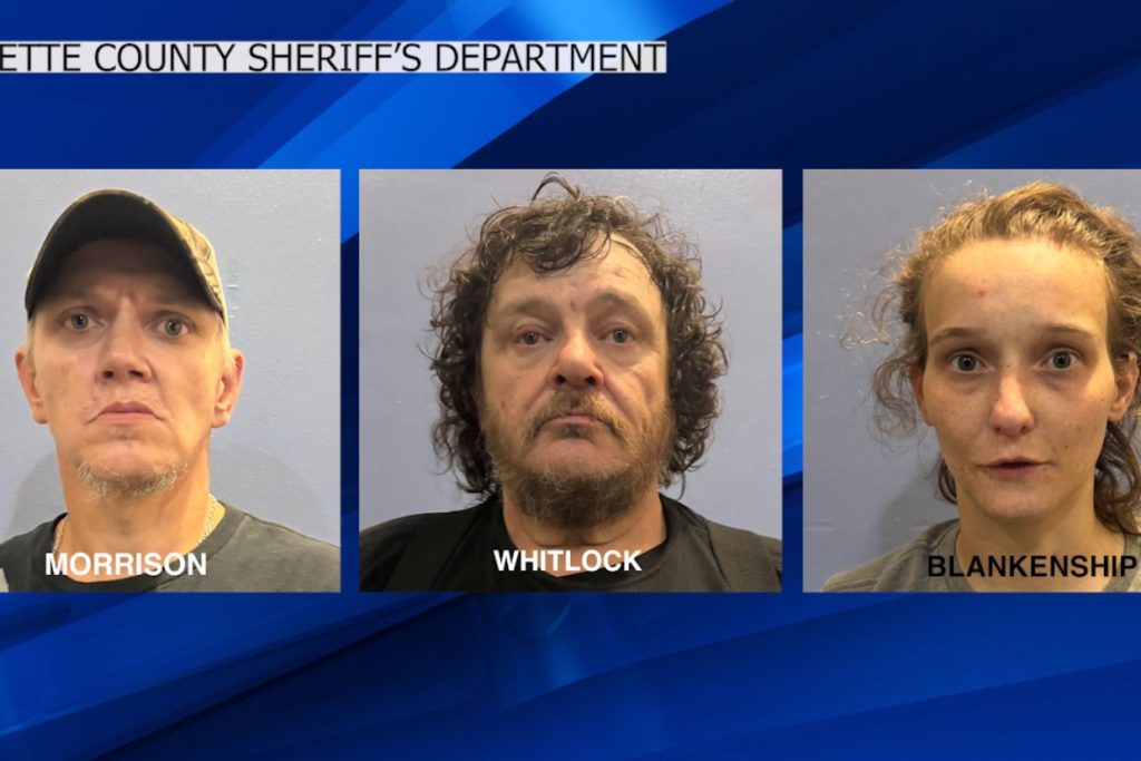 Three people have been arrested on multiple charges in Fayette County this afternoon