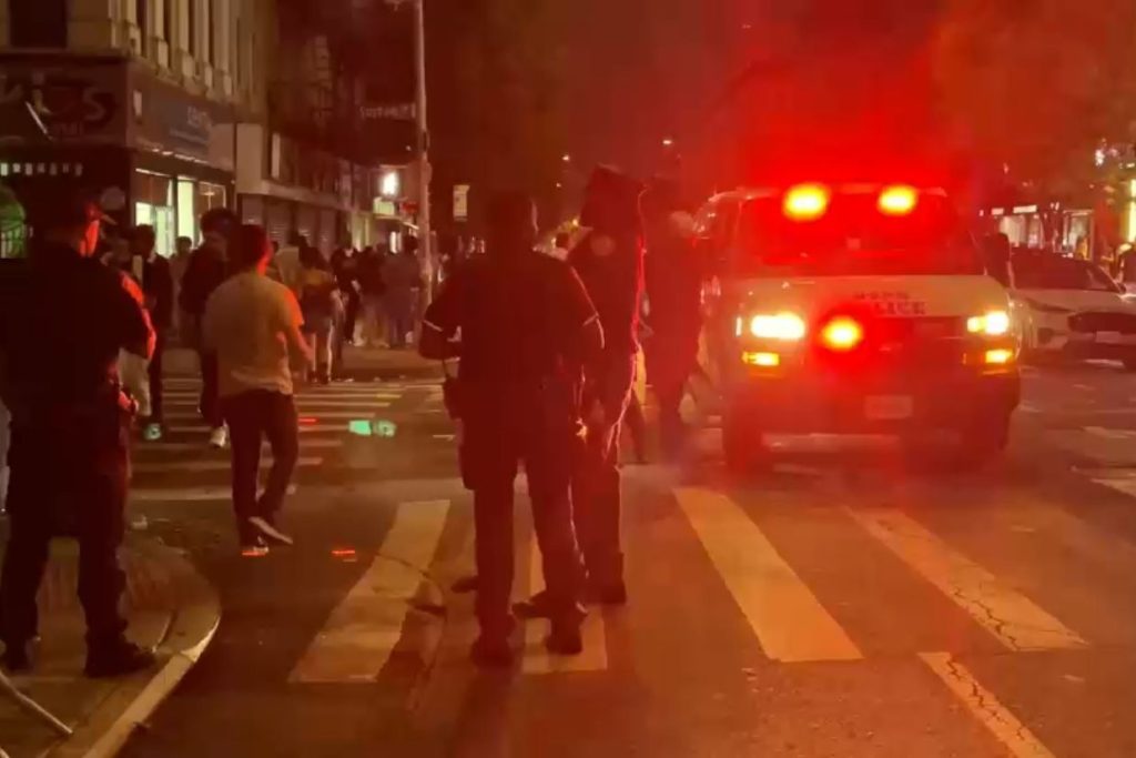 Two teens stabbed at large gathering in Brooklyn