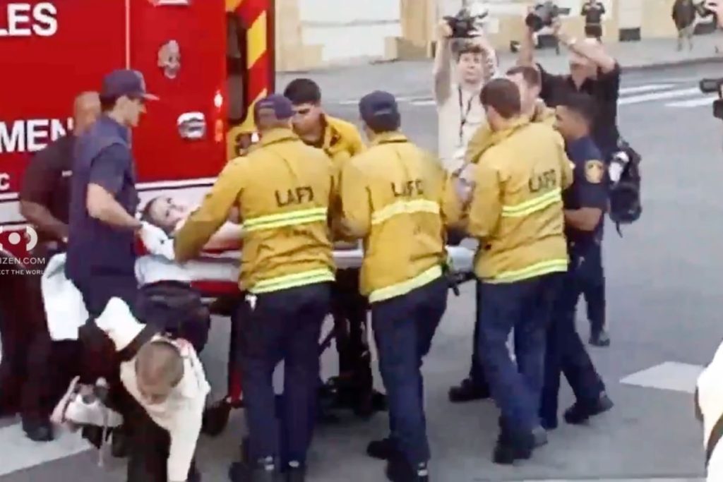 Woman struck by hit-and-run driver amid protests in downtown L.A.