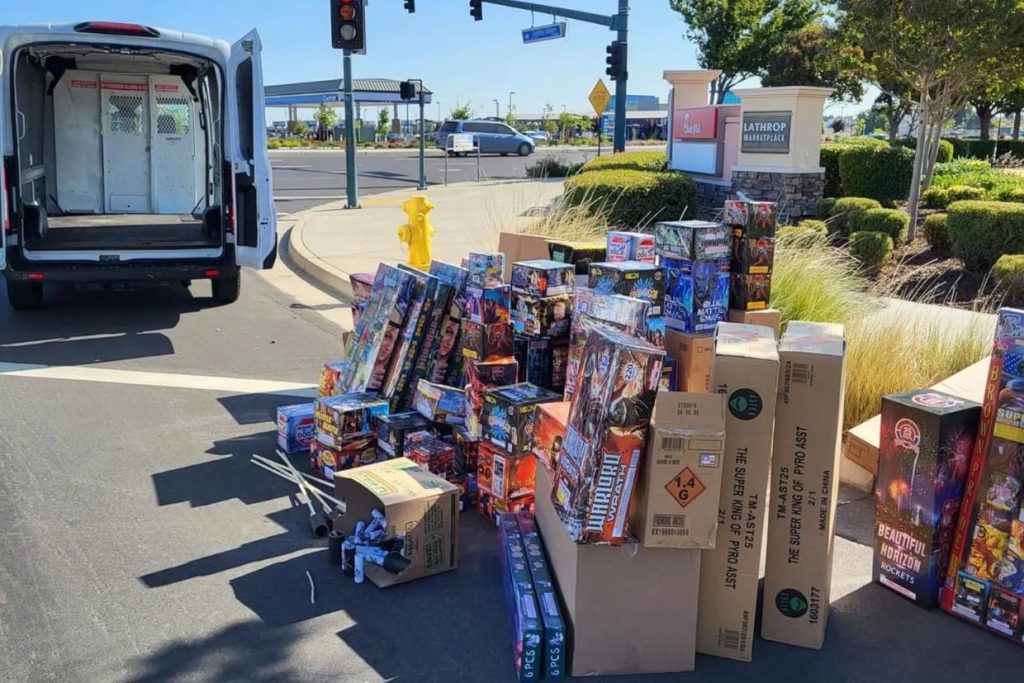 Police seize nearly 2,000 pounds of illegal fireworks, explosives in Northern California