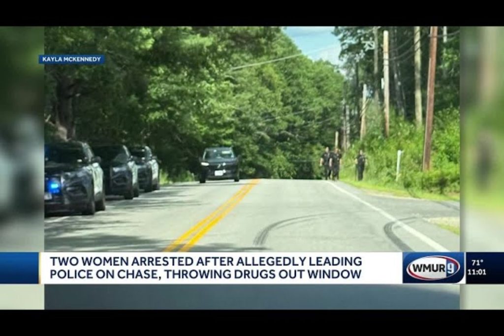Two women arrested after allegedly leading police on chase, throwing drugs out window