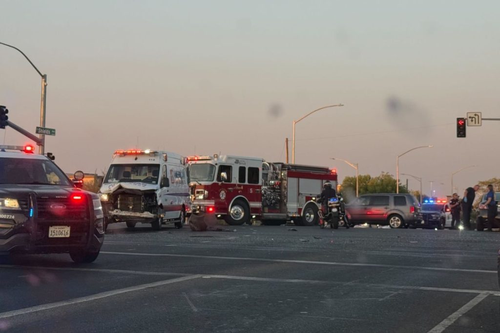 Woman injured following crash involving American Ambulance unit, police say