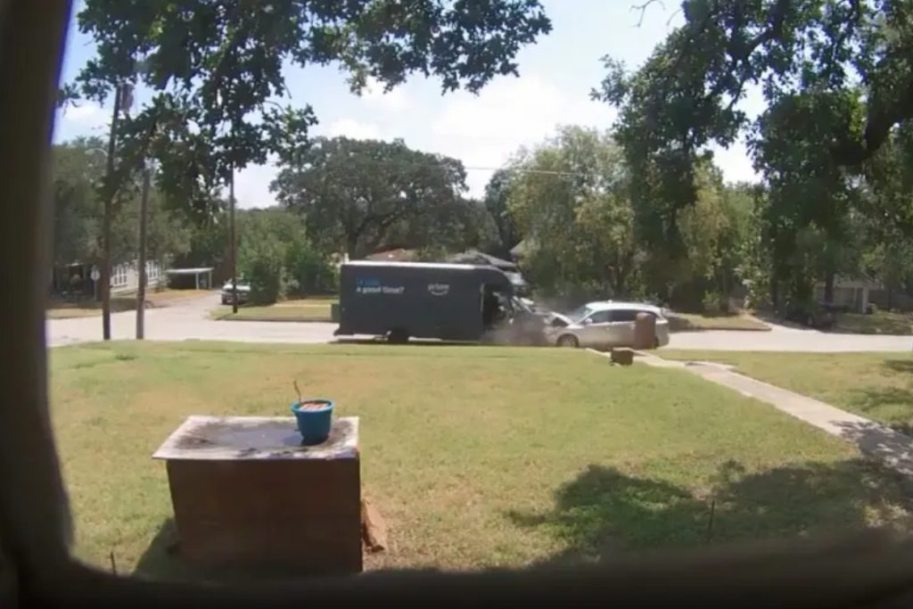 Sleeping Driver Slams Head-On Into Amazon Van in Brooklyn — Worker Trapped Inside