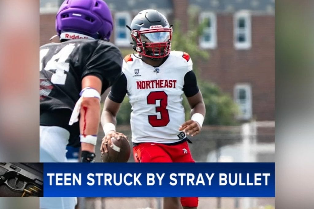 Stray Bullet Shatters Teen QB’s Spine in Frankford Home—Season Over