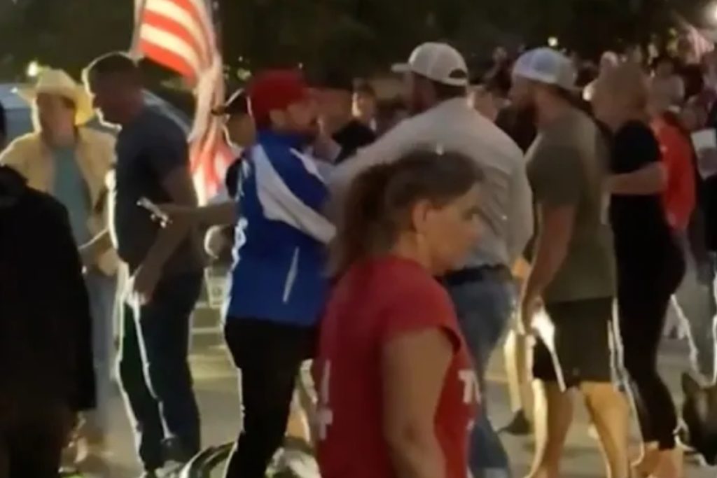 ‘Beat His Ass’ Shouted as Fight Breaks Out at Idaho Capitol Vigil
