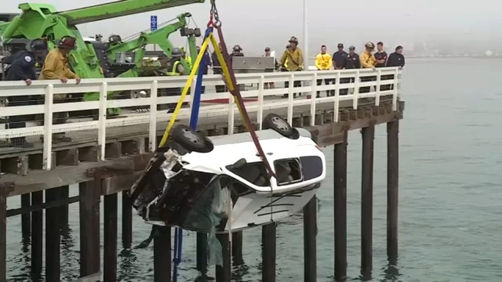 Driver dies after vehicle drives off Santa Cruz wharf, officials say