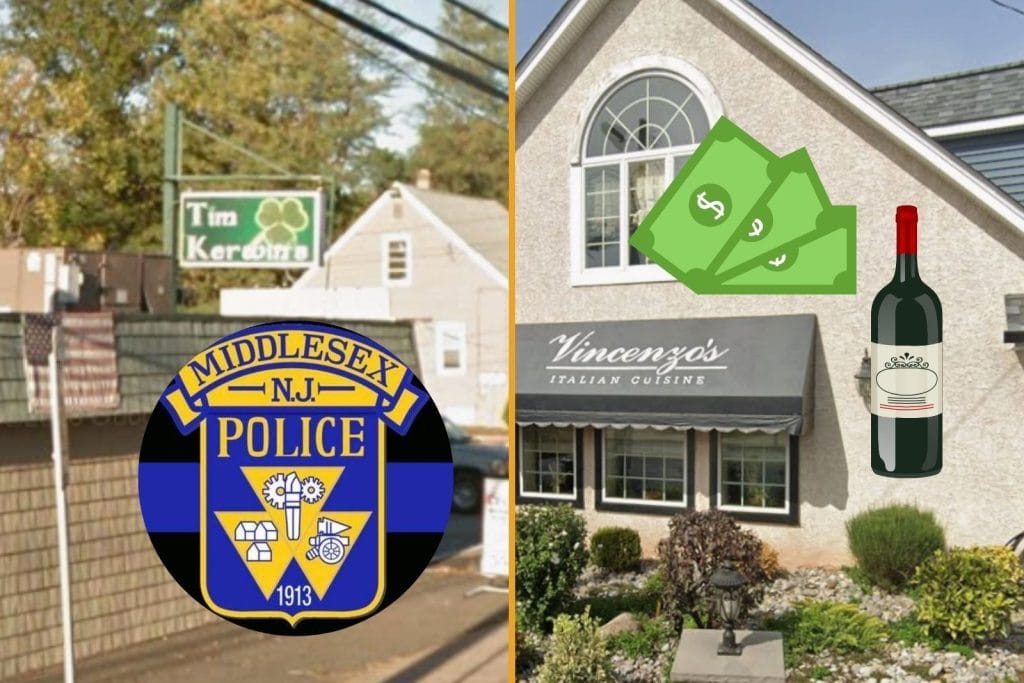 NJ man steals $18K in wine and cash from a restaurant, cops say