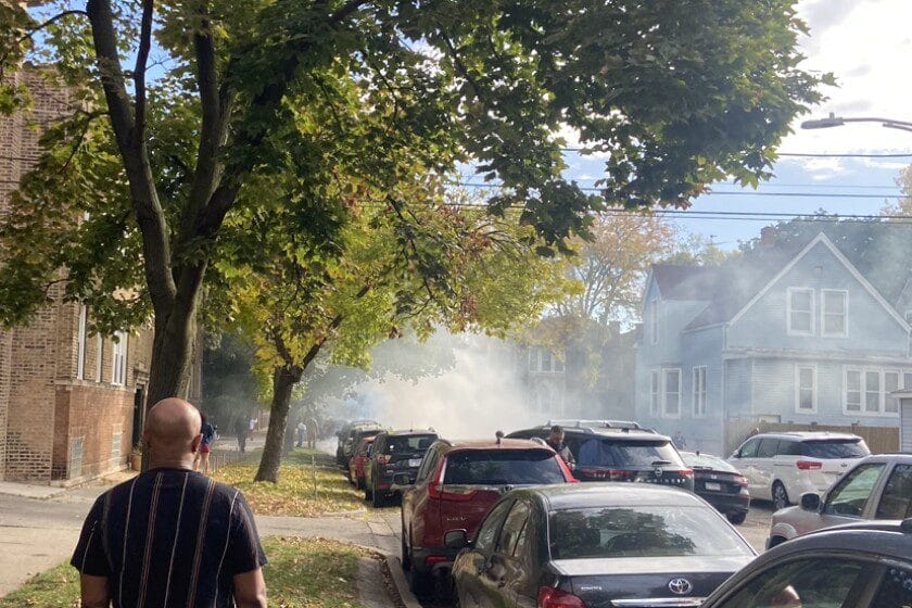 N.W. Side residents confront ICE agents making arrests, firing tear gas