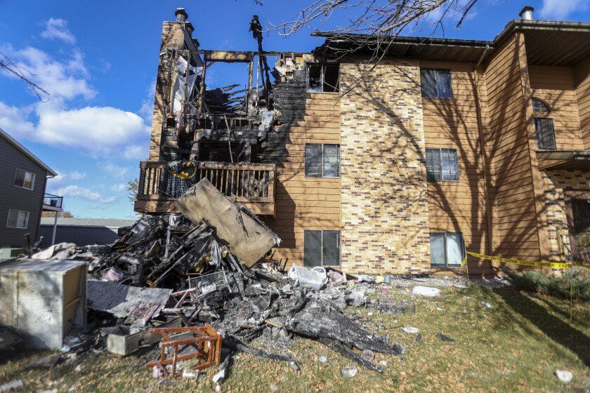 Four cats rescued from south Fargo apartment building after fire