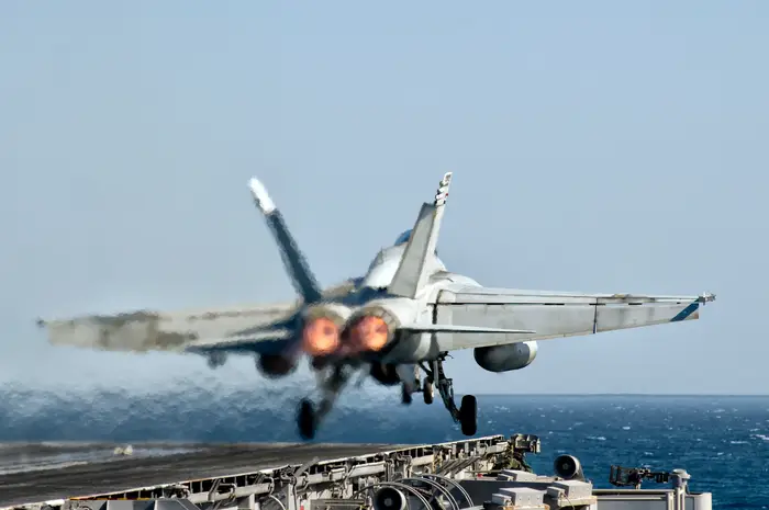 A US Navy Super Hornet and Sea Hawk from the same aircraft carrier crashed 30 minutes apart in the South China Sea