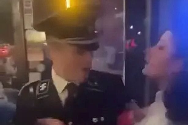 Georgia man dressed in Nazi uniform slams pitcher in woman’s face and breaks her nose: Police