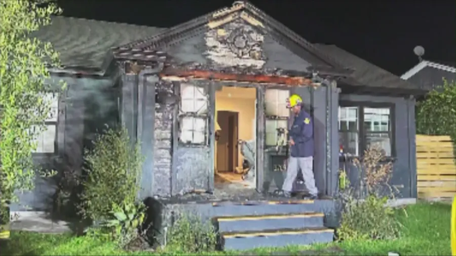 Family escapes after arsonists ignite fiery explosion at South Los Angeles home