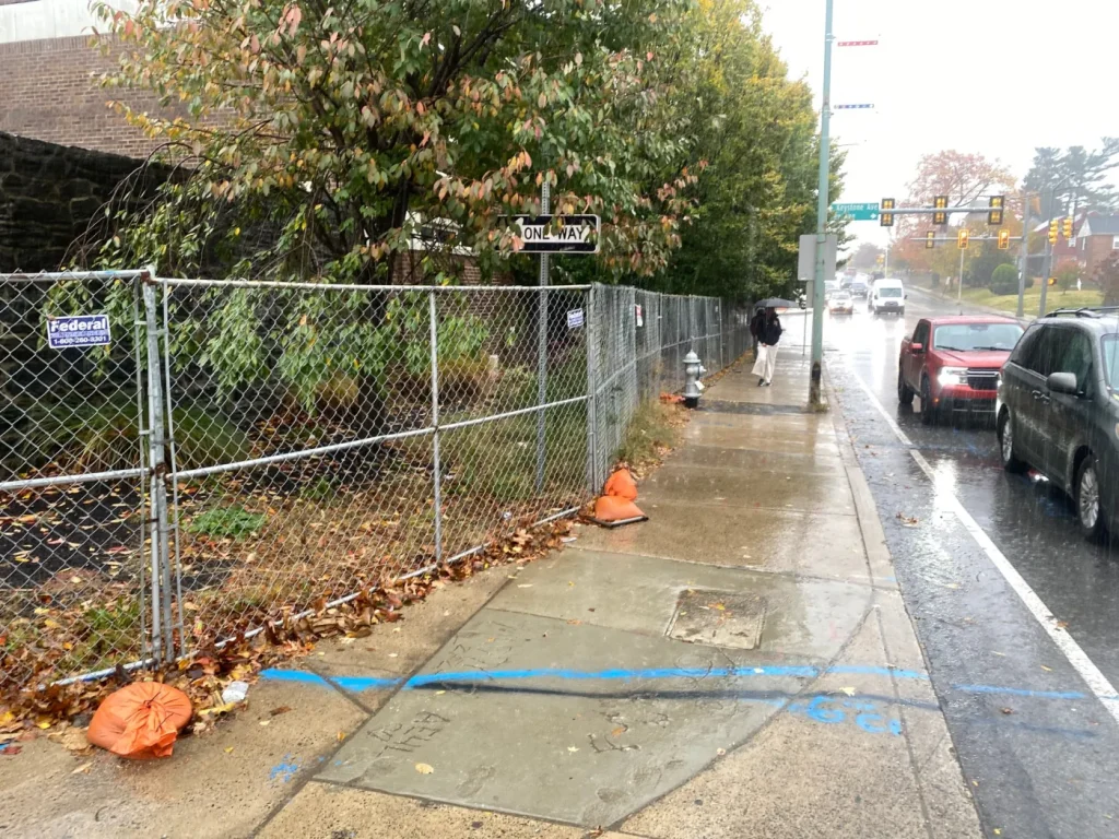 2 taken to hospital after wind blows fence onto woman and teen outside former Delco Memorial Hospital