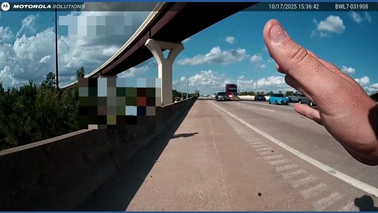 Only on KHOU 11 | Shenandoah officer recounts rescuing 11-year-old during mental health crisis on I-45 overpass