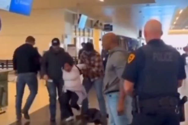 Heartbreaking clip shows ICE agents detain mom in Utah airport as as she pleads: ‘I have my papers!’