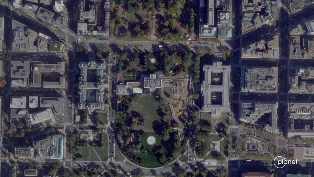 Satellite photos show White House East Wing demolished to make way for Trump ballroom