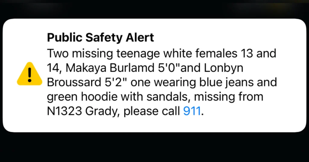 Public Safety Alert sent for two missing Spokane Valley teens