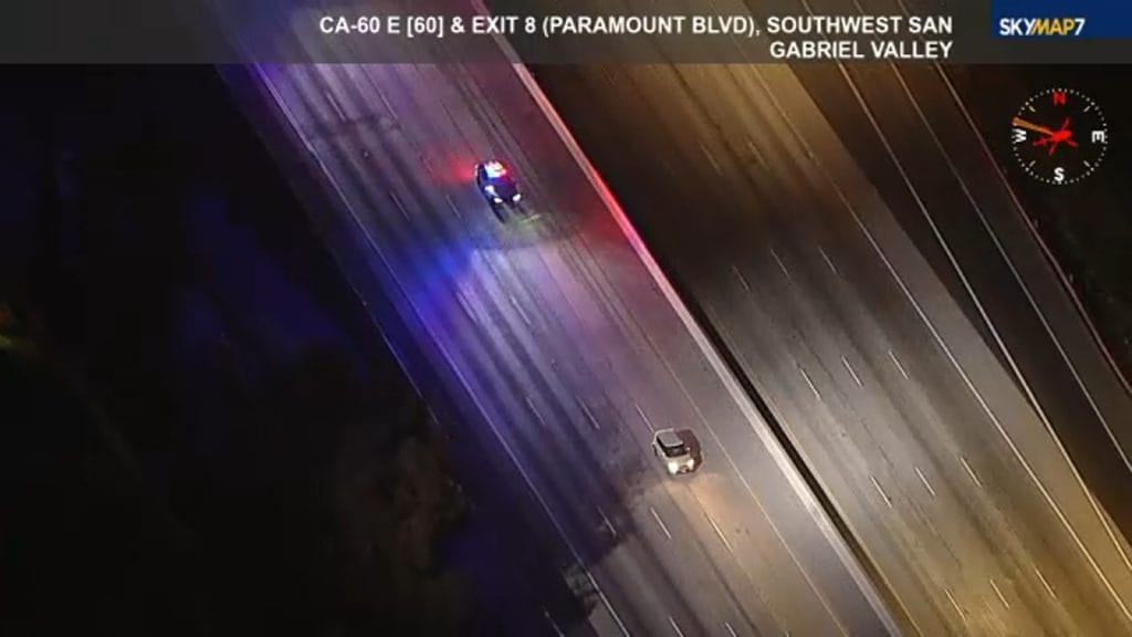 Alleged murder suspect leads police on high-speed chase