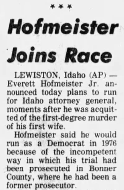 This day in history: Idaho’s newest attorney general contender decided to run after being acquitted of his wife’s murder – Thu, 30 Oct 2025 PST