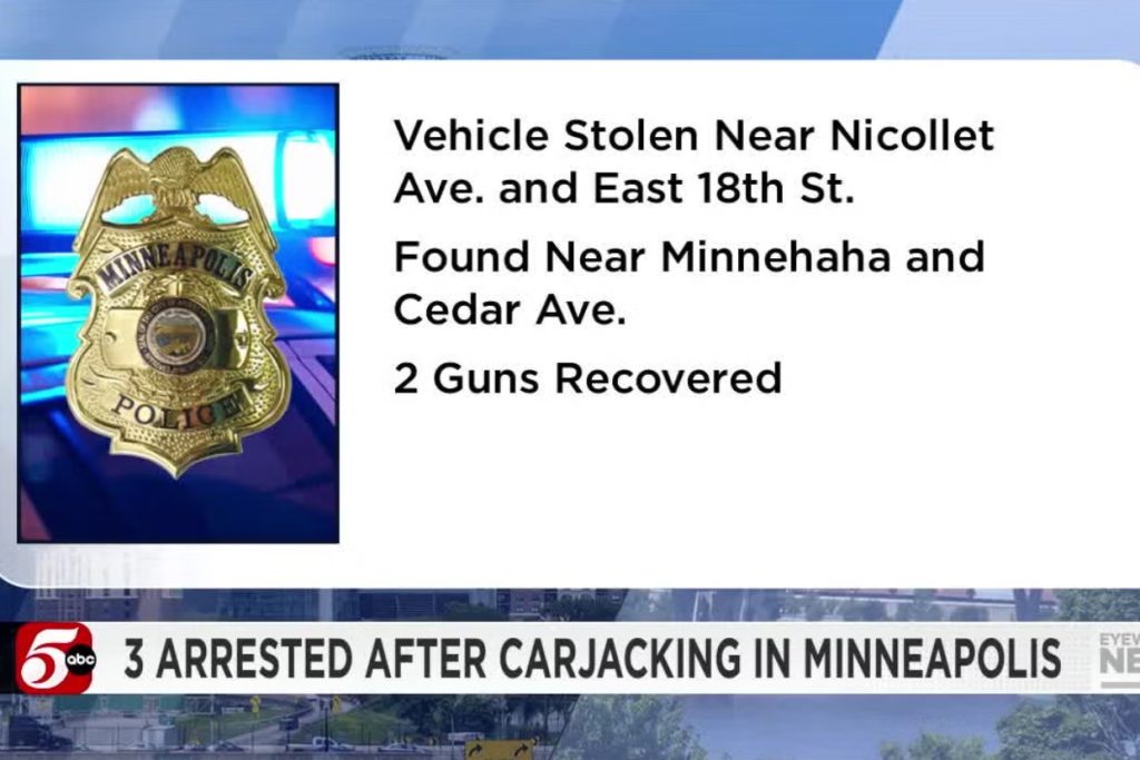Minneapolis Police Snare 3 Men After Deadly Carjacking Rampage