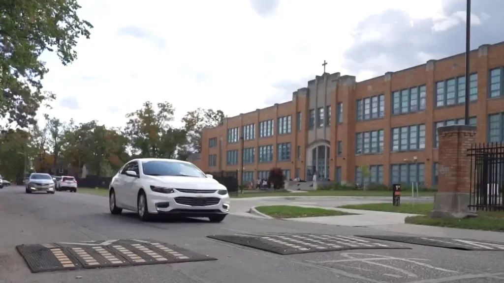 Residents near Detroit elementary school concerned about speeding drivers despite speed humps