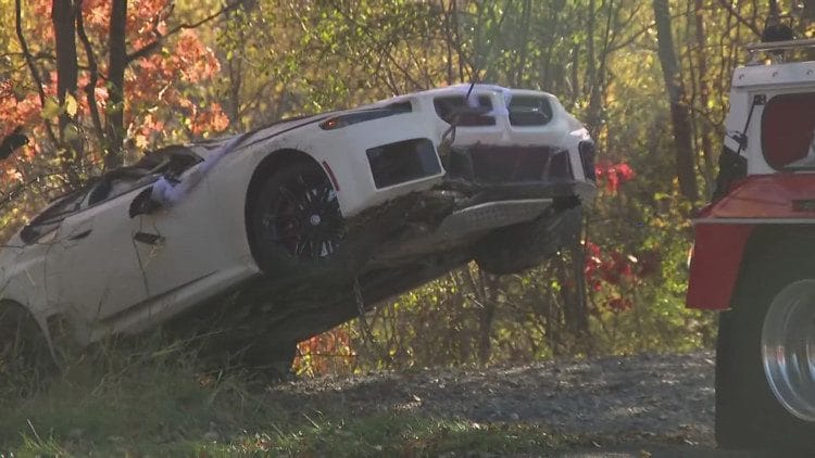 Car plunges 50 feet off West Seneca cliff; 2 rescued near Buffalo Creek
