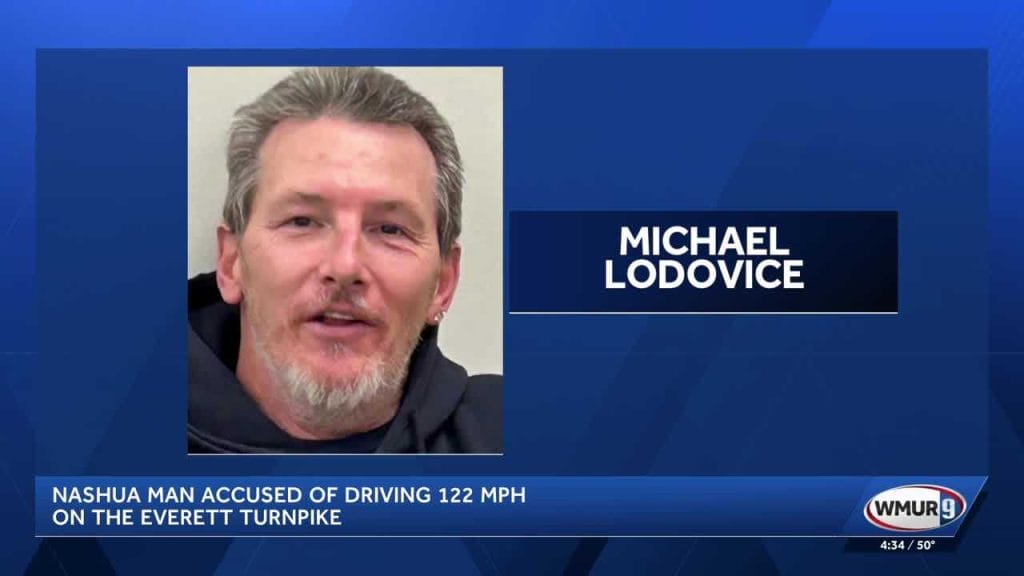 Nashua man arrested after going 122 mph on the Everett Turnpike, NHSP say