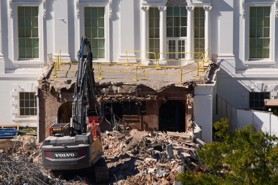 White House sideswiped by ballroom demolition controversy