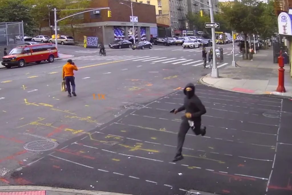 NYC Street Turns War Zone as Masked Gunman Unleashes Fire