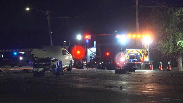 Three people dead after driver ran red light with no headlights, Houston police say