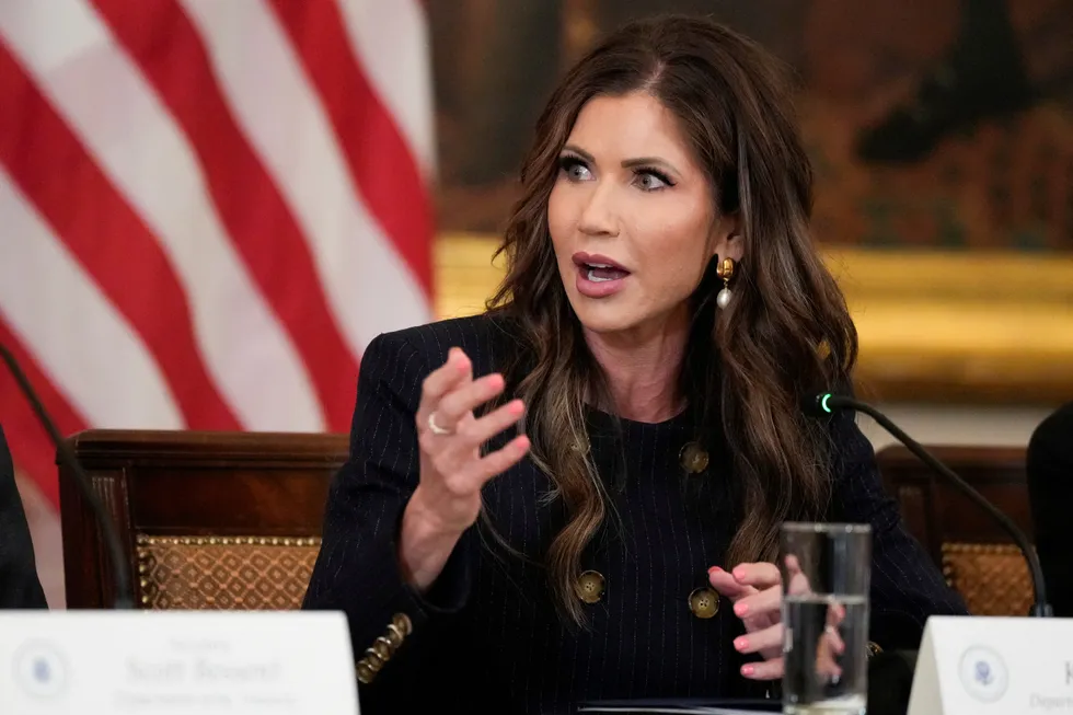 Noem pressed after blaming Biden for shooting suspect approved under Trump