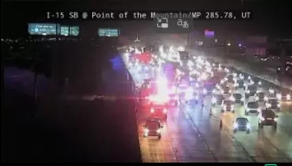 Traffic Alert: One dead, lane closures in place after crash at SB I-15 near point of the mountain