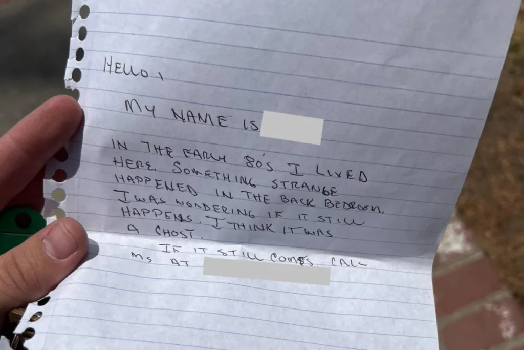 Note Left at Renter’s Door by Stranger Reveals Chilling Secret From 1980s