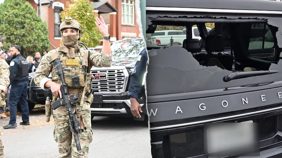 Manhunt underway after federal agents take gunfire as rioters ram vehicles, hurl debris in Chicago