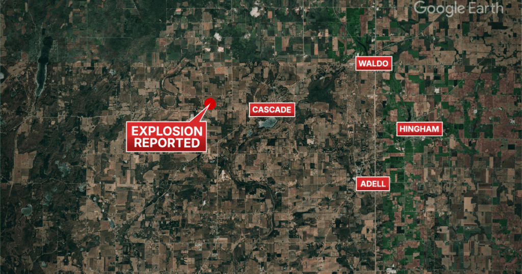 Report of explosion; evacuations underway near Trio Lane in Sheboygan County