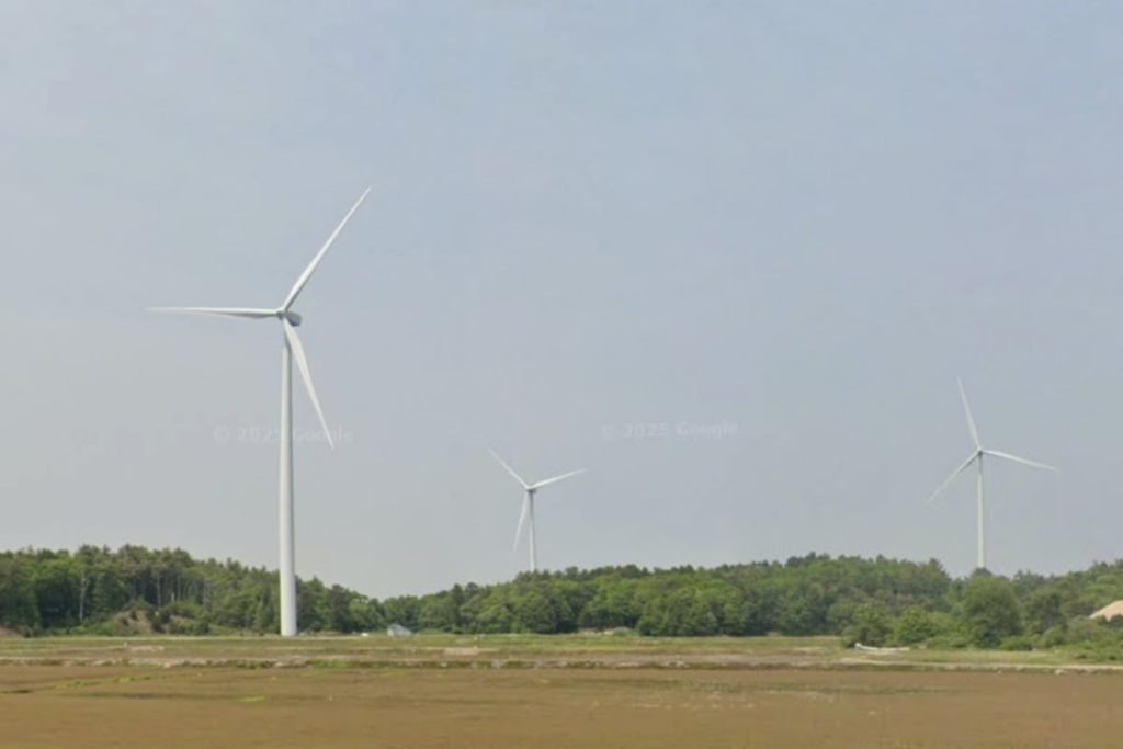 Plymouth Community Shaken as Wind Turbine Blade Plummets into Cranberry Bog, with No Injuries Reported