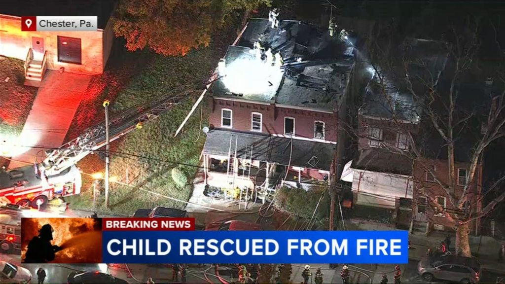 Young child among 2 critically injured after flames tear through Chester, Pa. home