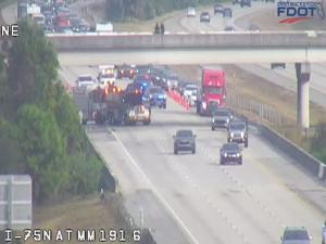 BREAKING NEWS: Motorist dies in fiery I-75 crash