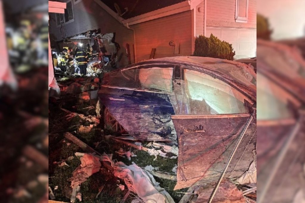Foster City Woman Crashes Tesla into Home During Mental Health Crisis, No Residents Injured