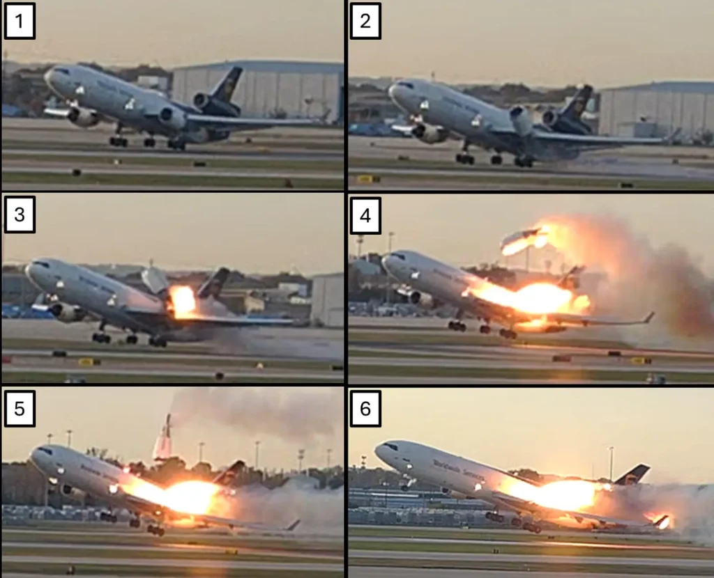 Preliminary report of UPS plane crash includes dramatic photos of aircraft on fire