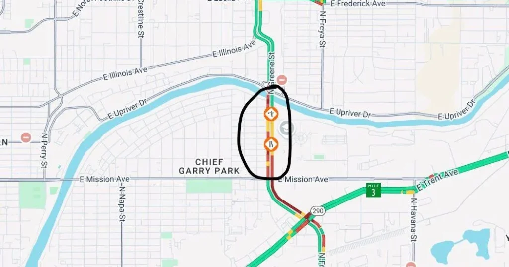 TRAFFIC ALERT: Gas line issue closes Greene Street near North Spokane Corridor