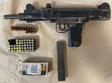 Gang member pleads guilty to possession of Uzi submachine gun