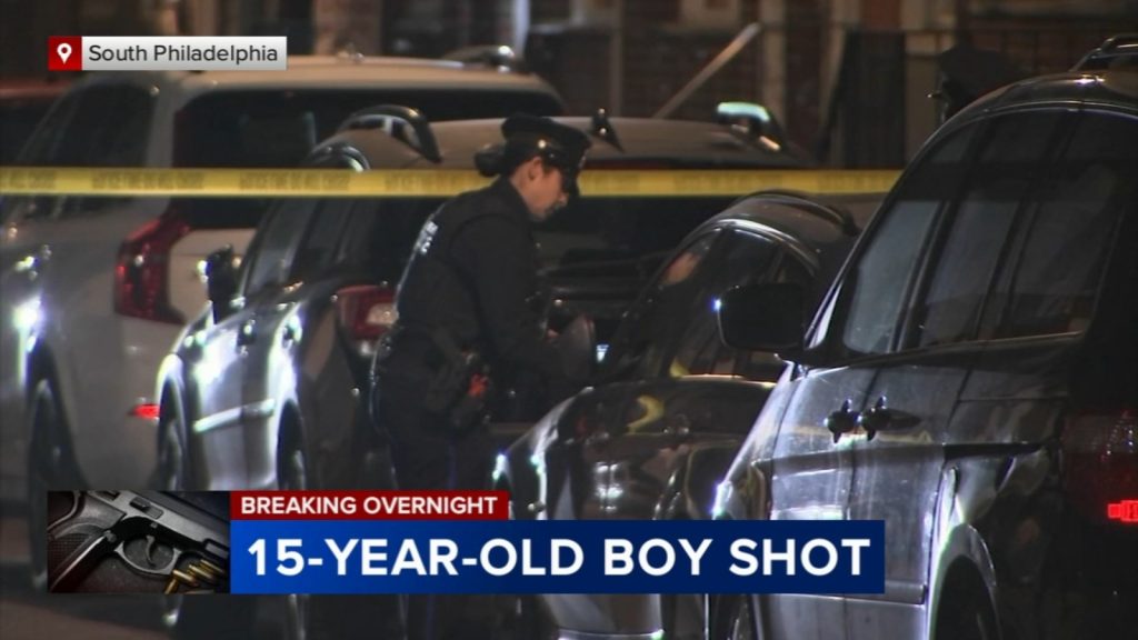 15-year-old shot while sitting on front stoop in South Philadelphia