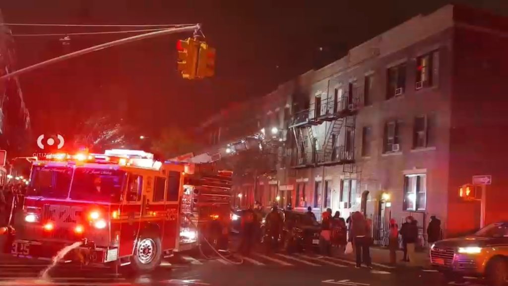 6 people hospitalized, including 5 firefighters, after fast-moving fire in Sunnyside, Queens